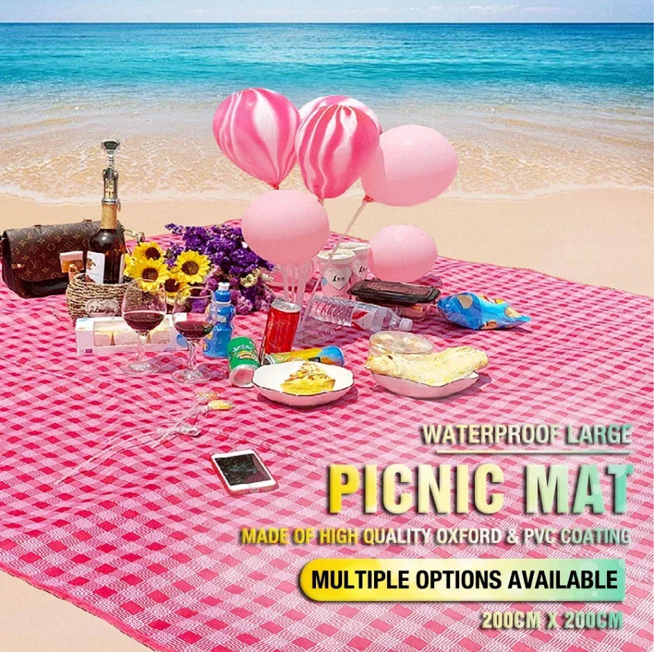Large Waterproof Thickened Moisture-Proof Outdoor Camping Picnic Mat (Yellow)