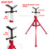 Folding Jack Stand 120cm Heavy Duty V Head Pipe Stand Adjustable Height 1.25 Ton