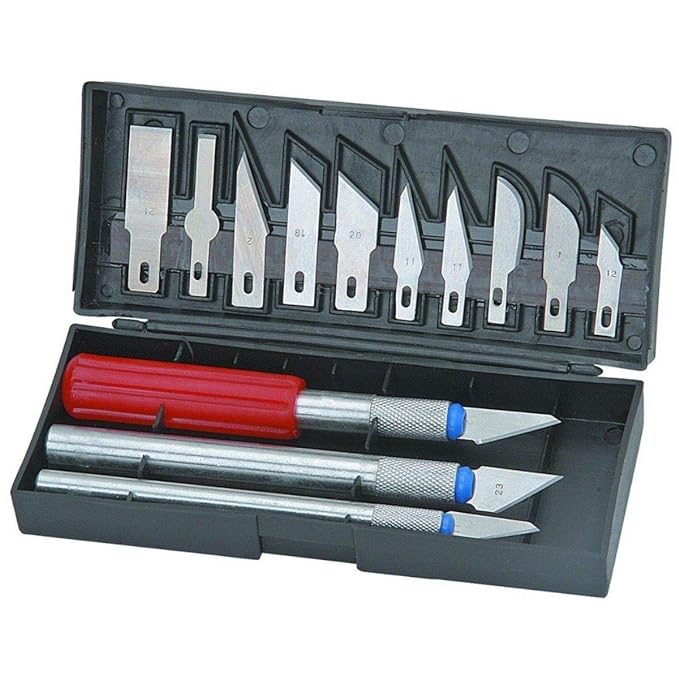 13Pc Durable Precision Knife Set Exacto Style Multi-function Hob Knife Crafts