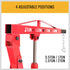 Engine Crane 2 Ton Hydraulic Hoist Folding Shop Mobile Lifter Workshop Lift