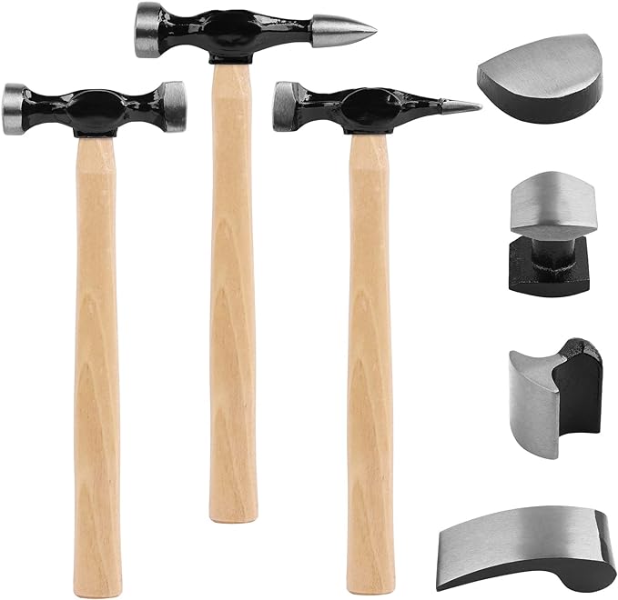 GARDEN TOOLS 7 Piece Auto Body Repair Kit, Auto Body Tools, Auto Body Repair Tools with Carbon Steel Hammer Heads SW-66076