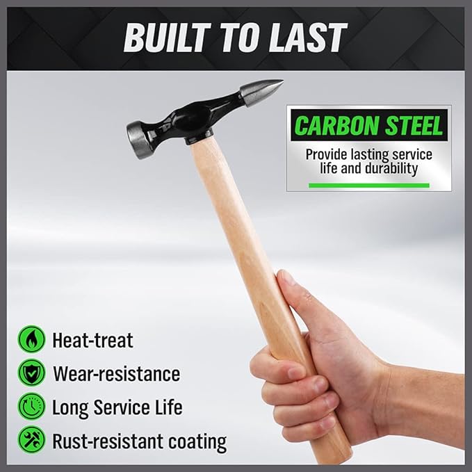 GARDEN TOOLS 7 Piece Auto Body Repair Kit, Auto Body Tools, Auto Body Repair Tools with Carbon Steel Hammer Heads SW-66076