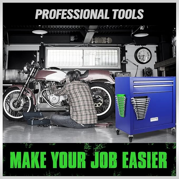 2Pack Magnetic Wrench Organizer wrench rack Tool Trays, Premium Quality Wrench Holder