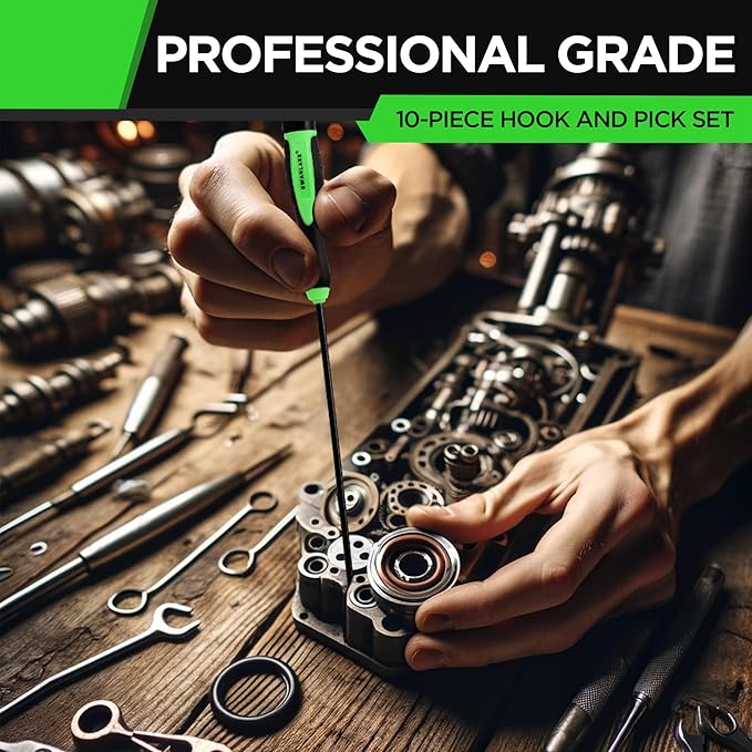 10-Piece Pick and Hook Set, Pick Tool Set for Car Auto Oil Seal/O-Ring Seal Gasket Pick Mini Hooks Puller Remover