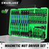 SWANLAKE 41 Piece 1/4" Magnetic Nut Driver Set, SAE & Metric Hex Bits with Case