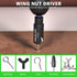 SWANLAKE 41 Piece 1/4" Magnetic Nut Driver Set, SAE & Metric Hex Bits with Case