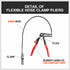 Long Hose Clamp Pliers 24" Flexible Extension Wire Oil Fuel Hose Clip Remove