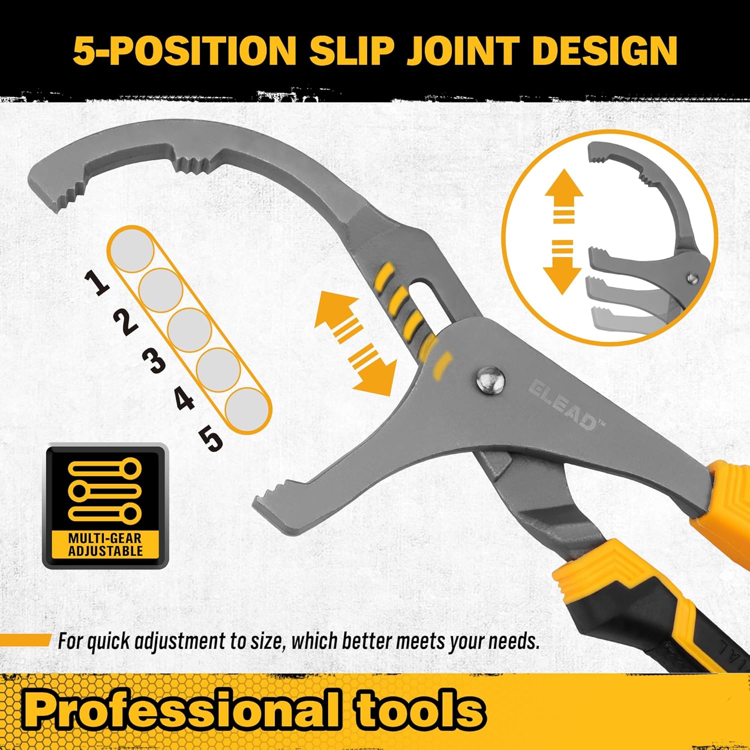 Adjustable Oil Filter Wrench Set - 9