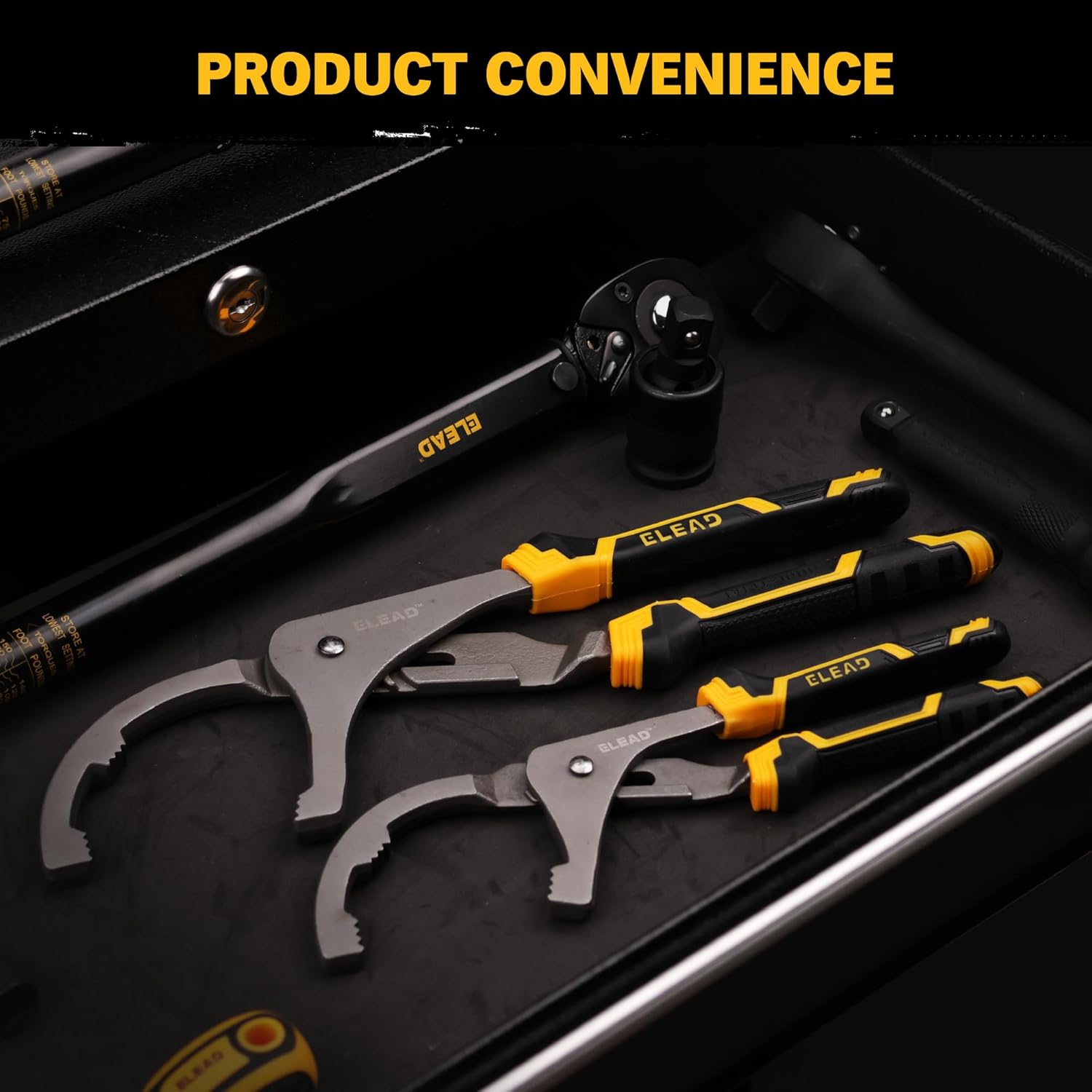 Adjustable Oil Filter Wrench Set - 9