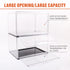 5PC  Stackable Shoe Display Box Hard Acrylic Sneaker Storage Containers Case