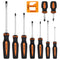 HORUSDY 10Pcs Magnetic Screwdriver Set Phillips Slotted Holder Magnetizer Au