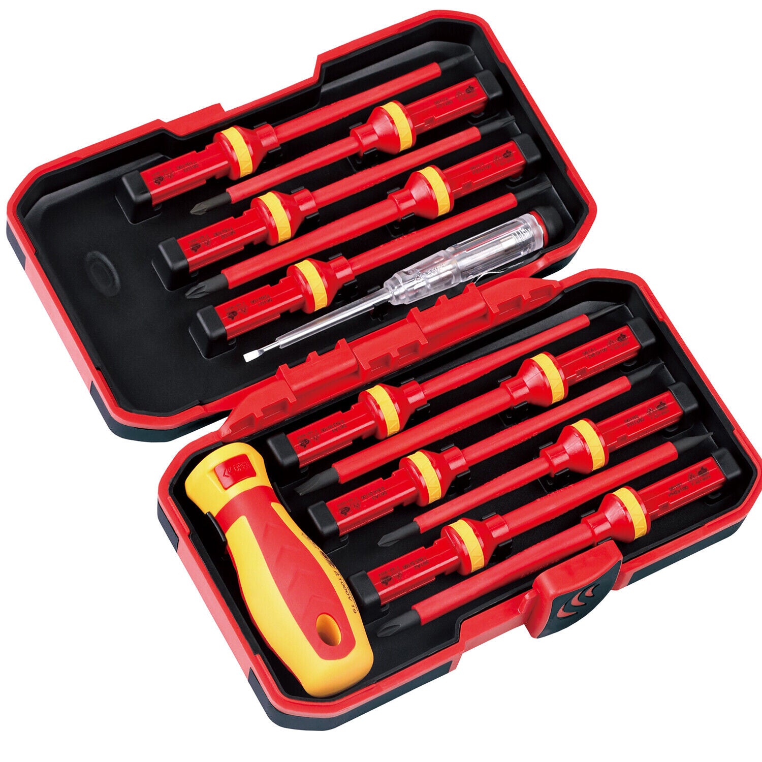 13Pcs 1000V Magnetic Insulated Electrician Screwdriver Set VDE Certified