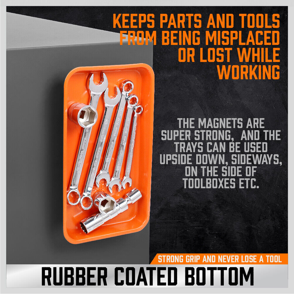 3Pcs Magnetic Parts Tray Set Small Parts Tool Organization Non Slip