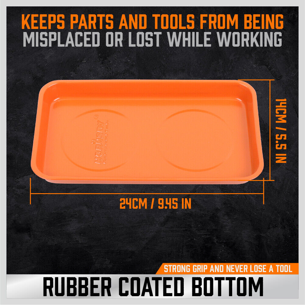 3Pcs Magnetic Parts Tray Set Small Parts Tool Organization Non Slip