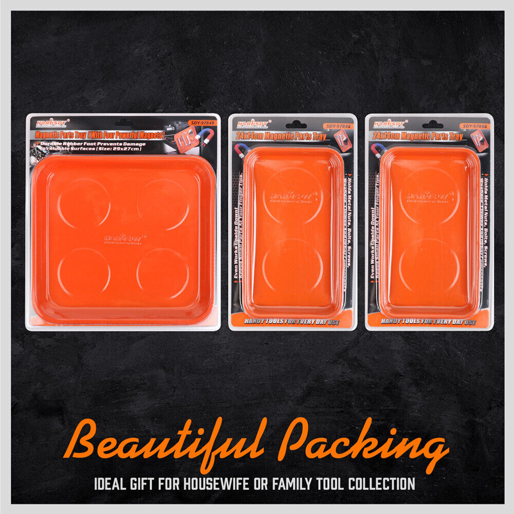 3Pcs Magnetic Parts Tray Set Small Parts Tool Organization Non Slip