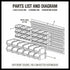 30 Bins Tool Storage Wall Mounted Organiser Parts Garage Workshop Box Heavy Duty