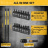 ELEAD 35 Piece Magnetic Nut Driver Bit Set, Metric & SAE 1/4" Hex Shank, CR-V