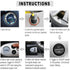 NOONE 3 IN 1 Air Compressor Tire Inflator 12V Portable Car Tire Inflator Pump