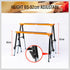 2Pc Mastercraft Sawhorse Metal Folding Non-slip Surface Saw Horse 120KG Capacity