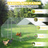 3x4x1.95m Metal Walk-in Chicken Coop Rabbit Hutch Cage Hen House Chook Au