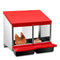 VaKa Chicken Hen Coop Hutch 2 Hole Inside Outside Roll Away Lay Egg Nesting Box