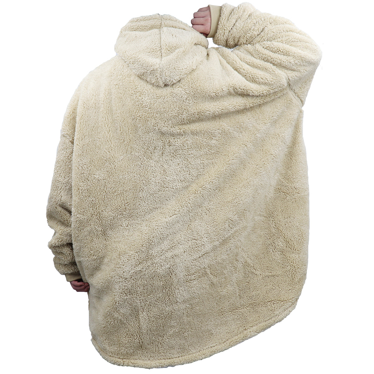Oversized Soft Pullover Plain Hoodie Warm Fleece Blanket Plush Winter Sweatshirt, Avocado, Adult