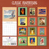 Classic Advertising - 2024 Square Wall Calendar 16 Months Arts Planner New Year