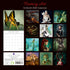 Fantasy Art - 2024 Square Wall Calendar 16 Months Arts Planner New Year Gift