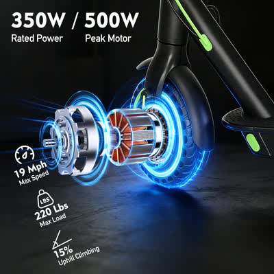 BUNA ULTRA Electric Scooter for Adults, 500W Motor, 35KM/H, 55 KM Range, 10