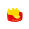 Washable Fries Pet Dog Cat Ded Calming Bed Warm Soft