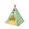 Solid wood pet tent nest with removable mattress