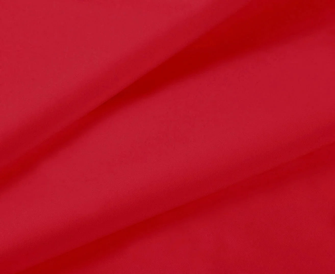 1000TC Ultra Soft Fitted Sheet & 2 Pillowcases Set - Queen Size Bed - Red