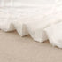 Tufted Diamond Jacquard Super King Size White Duvet Quilt Cover Set