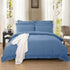 1000TC Tailored King Size Quilt/Duvet Cover Set - Greyish Blue