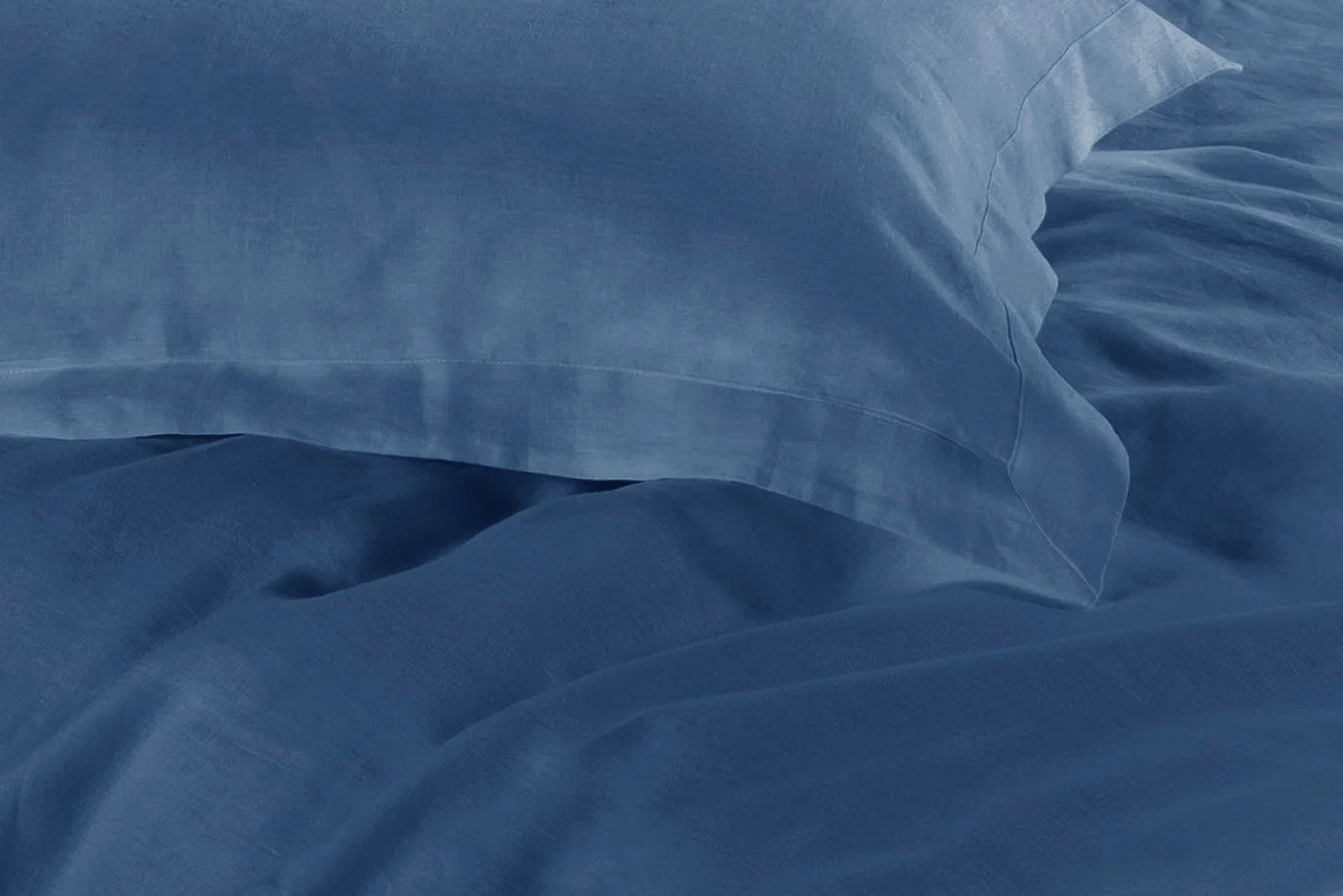 1000TC Tailored King Size Quilt/Duvet Cover Set - Greyish Blue