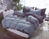 1000TC Reversible King Size Grey Duvet Quilt Cover Set