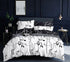Tree Reversible Queen Size White Duvet Quilt Cover Set