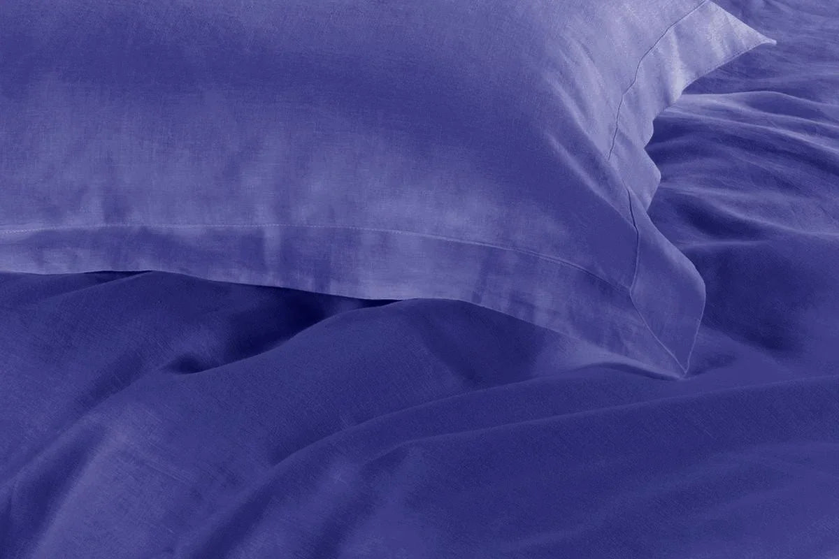 1000TC Tailored Queen Size Royal Blue Duvet Quilt Cover Set