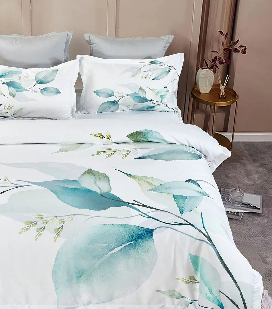 Angelis Leaves Quilt Cover Set - King Size