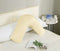1000TC Premium Ultra Soft V SHAPE Pillowcase - Yellow Cream