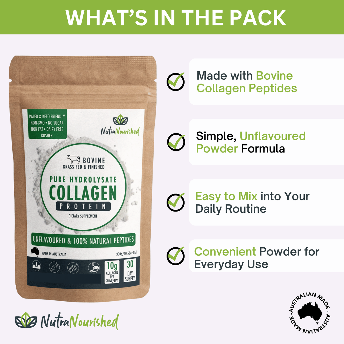 Collagen Powder Tasteless & Unflavoured - 300g