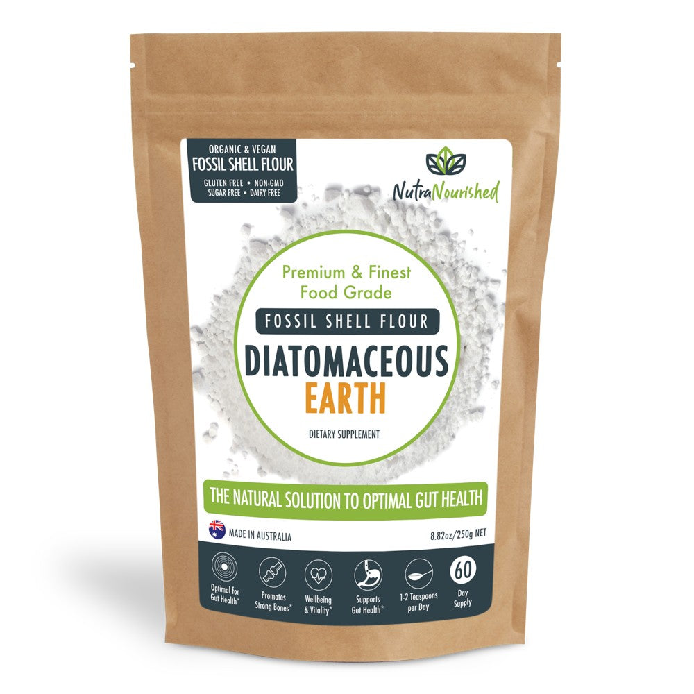 Fossil Shell Flour Powder - Food Grade Diatomaceous Earth - 250g