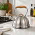 Whistling Kettle 2.8L – Stainless Steel Foldable Handle Camping/Home