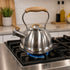 Whistling Kettle 2.8L – Stainless Steel Foldable Handle Camping/Home