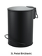 3L Soft Close Pedal Bin Black