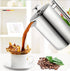 French Press Coffee Maker 1000ml in Stainless Steel with Silver Finish