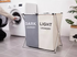 Foldable Divisional Storage Laundry Basket 3 Grid