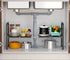 Extendable Storage Rack Under Sink Shelf  Kitchen Organizer black