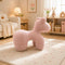 Lamb Stool Chair – Pink, Plush Berber Fleece, Kids & Adults, 84cm