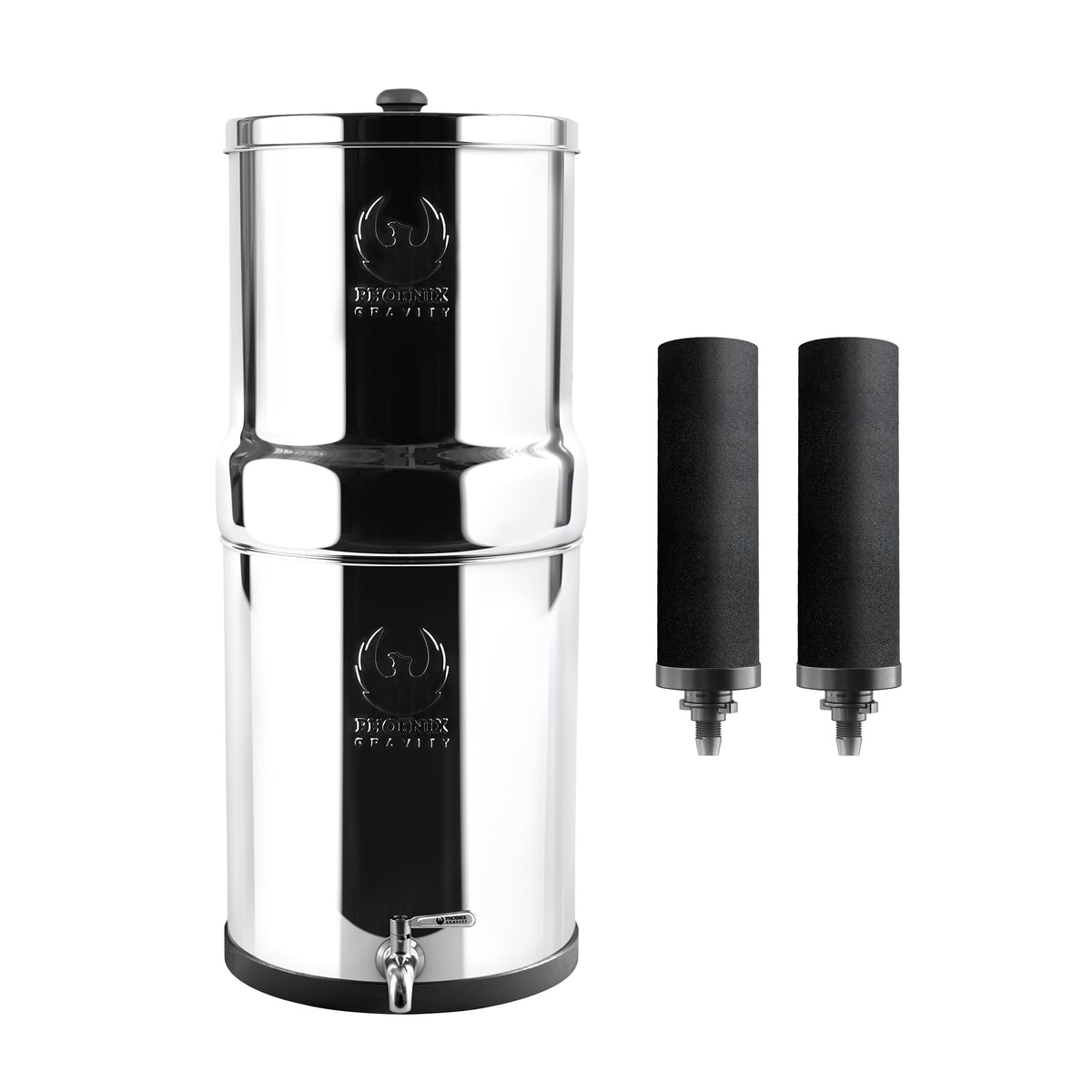 Phoenix Stainless Steel 6L with Fluoride & Smart Carbon Filter - No Stand